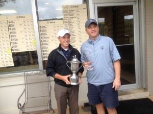 Anniston Country Club pro Jake Spott (left, with Freeman Fite) would jump at the chance to be Tiger Woods' next swing coach "in a heartbeat."