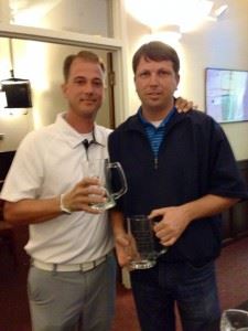 Jeremy McGatha (L) and Matt Rogers won the James E. Jackson Memorial Sunday in a playoff. 