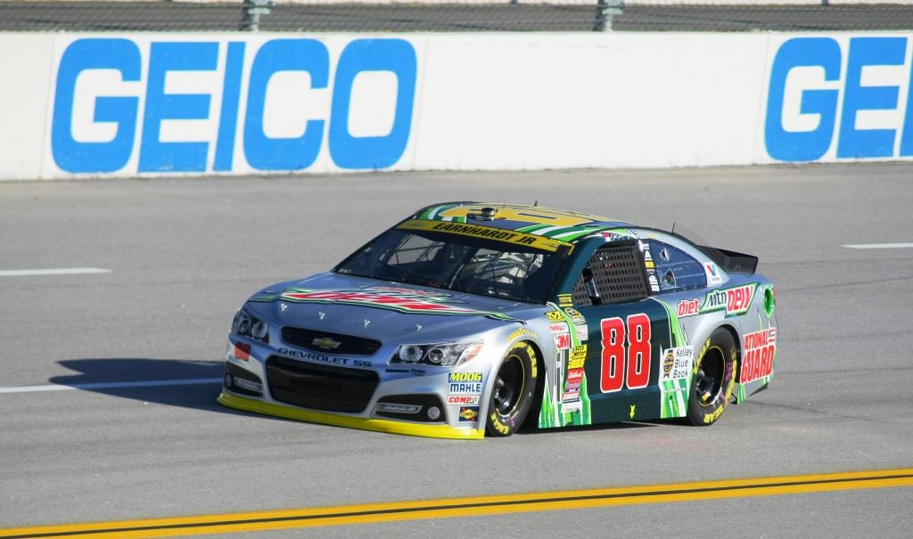 Dale Earnhardt Jr. figures he has to win Sunday to advance into the next round of the Chase for the Cup. (Staff photos)