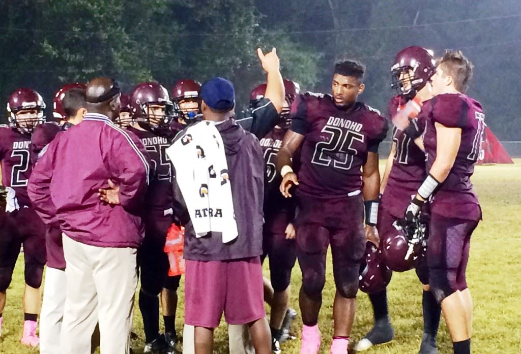 The Donoho Falcons and coach Shannon Felder (cover) head into the playoffs with a 10-0 record and No. 4 ranking in Class 1A.