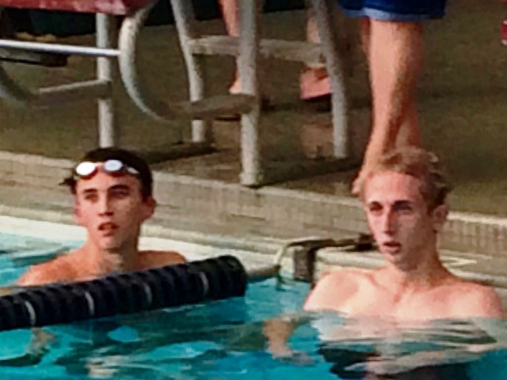Trace Hilbun (L) and Colton Smith will lead Oxford's contingent into the state swimming sectionals this weekend.
