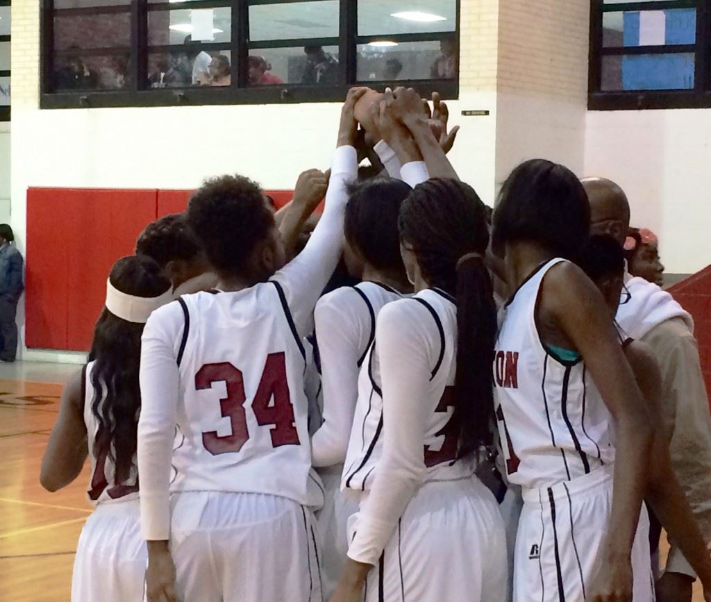 Kiyana Bullock (34) scored a double-double for Anniston Friday night.