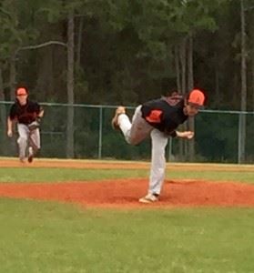 Alexandria's Will Reaves delivers a pitch against the Randolph School. (Special photo)