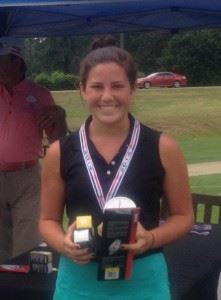 Jordan Gregoria has won the Calhoun County girls title the last two years. White Plains' Layne Dyar (on the cover) beat her in a tournament playoff Thursday.