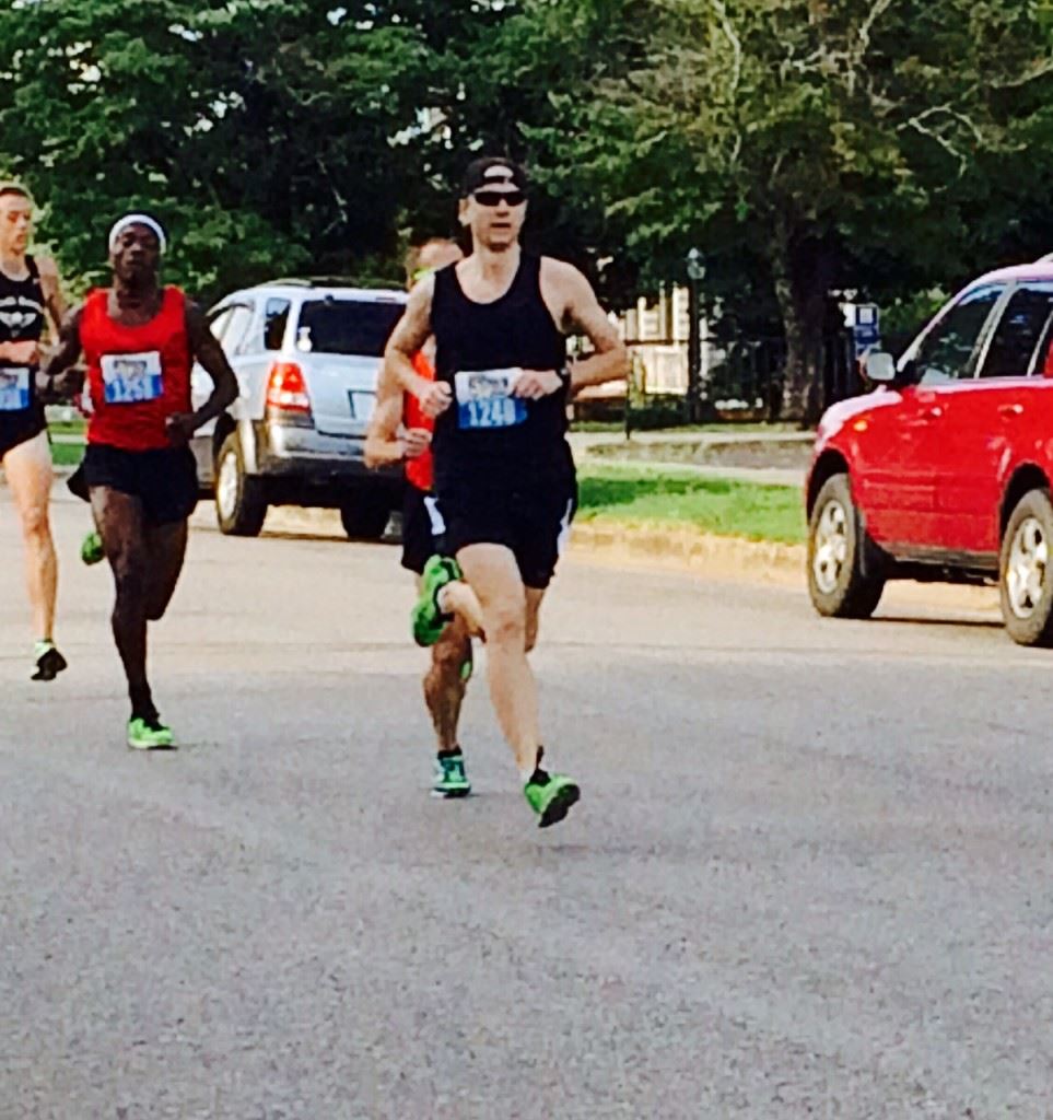 Scott Fuqua of Irondale leads the field early on Christine Avenue. He finished second.