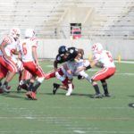 Wellborn's Jordan Montgomery (6) draws the attention of Ohatchee's defense.