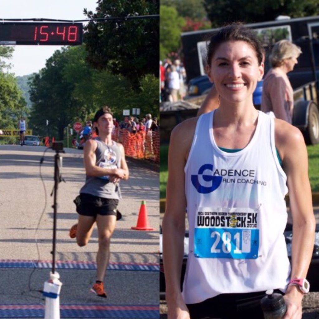 Sean Brown of Hoover (L) and Rachel Harley of Birmingham were the men's and women's overall runner-ups. (All photos by B.J. Franklin/Gung Ho Photos)