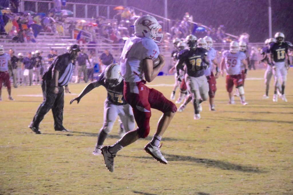 Austin Tucker grabs Ohatchee's go-ahead touchdown in the second quarter. It was one of three TDs he scored in the game.