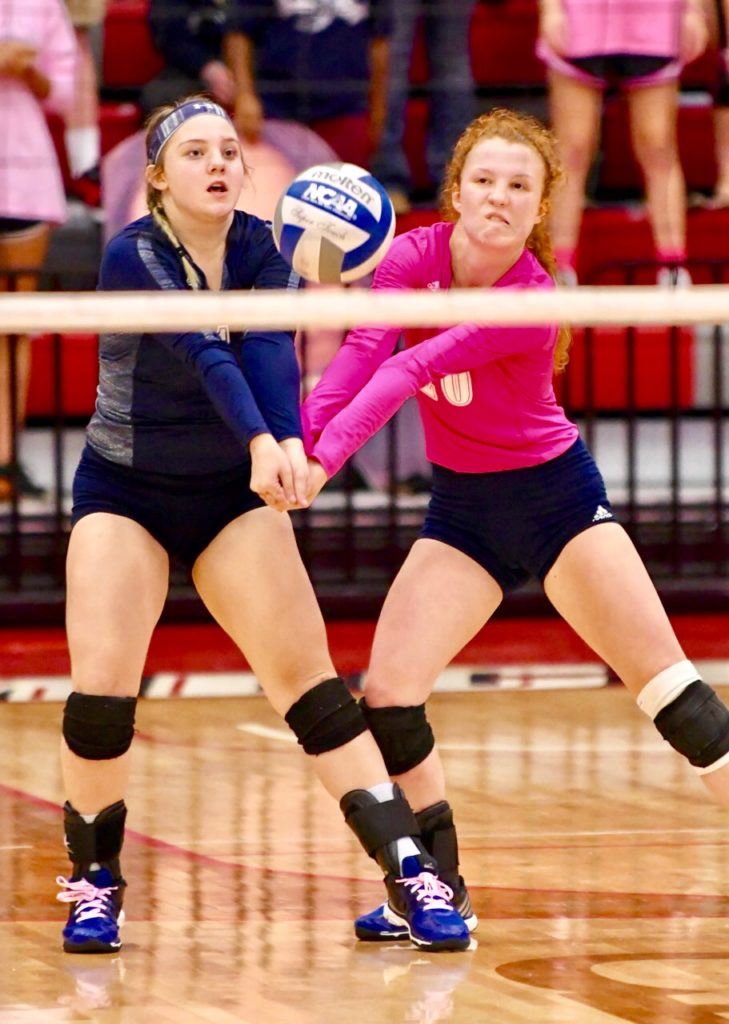 Jacksonville's Reagan Stallings (R) was named the tournament's outstanding defensive player. She is excited for what winning the tournament means for the Lady Eagles going forward.