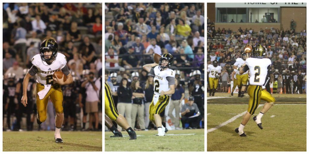 Here's a montage of all the ways Abe Peoples scored touchdowns for Oxford Friday night -- running, passing, receiving. (Photos by Kristen Stringer/Krisp Pics Photography)