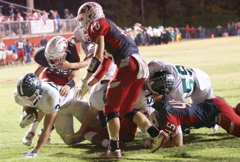 Drew Rogers (32) scored three of Locust Fork's four touchdowns. (Photo by B.J. Franklin/GungHo Photos)