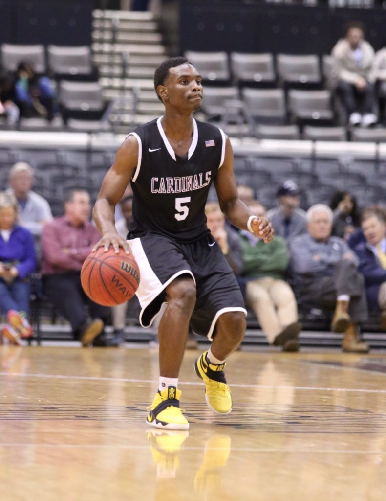 D.J. Heath, shown in Monday's game against Mae Jemison, came off the bench Thursday to spark Sacred Heart's comeback against Gadsden City. (Photos by Kristen Stringer/KrispPics Photography)