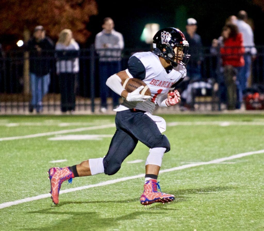 Weaver's Maurice Goodman got his team off to a flying start when he returned the opening kickoff 90 yards for a touchdown. (Photo by B.J. Franklin/GungHo Photos) 