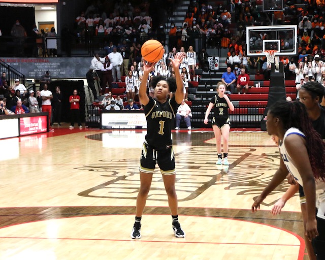 Oxford’s Xai Whitfield led county girls in free throw shooting and 3-point shooting; Lady Jackets coach Melissa Bennett called her one of the best players in the state when she gets going