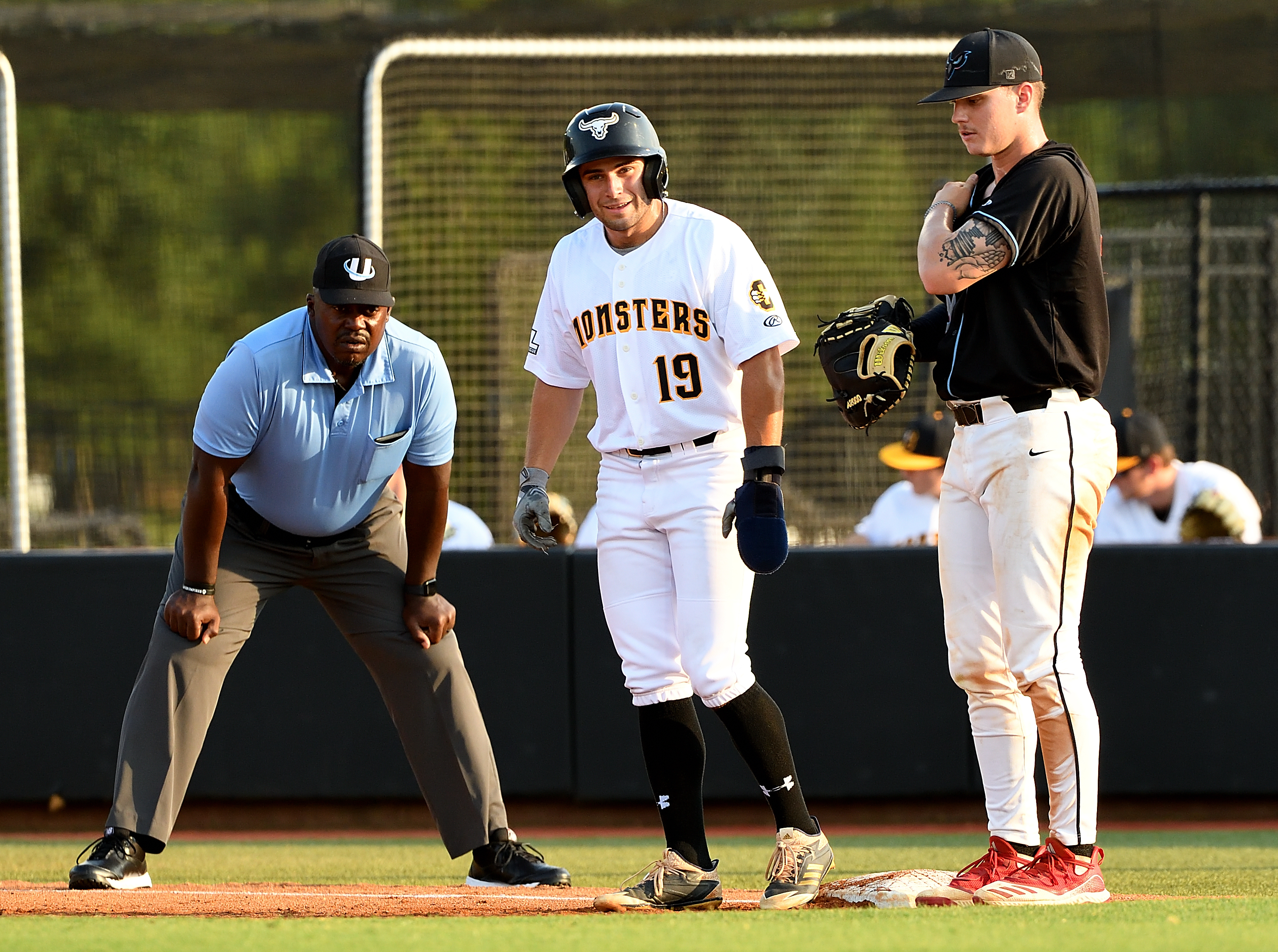 Choccolocco’s versatile Brandon Prince had three hits Saturday, extending his hitting streak to 10 games. He will represent the Monsters at next week’s Alliance Prospect Games Showcase in Virginia. (Photo by B.J. Franklin)