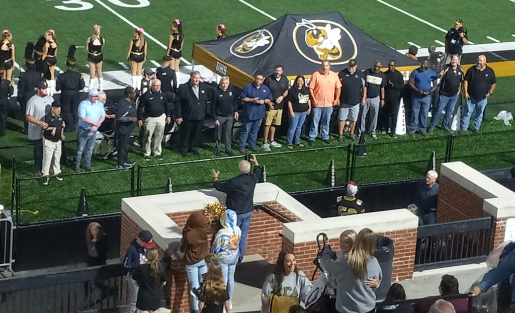 Oxford High School honors the 1993 team 30 years after the team won the school’s third Class 5A state championship. (Photo by Joe Medley)