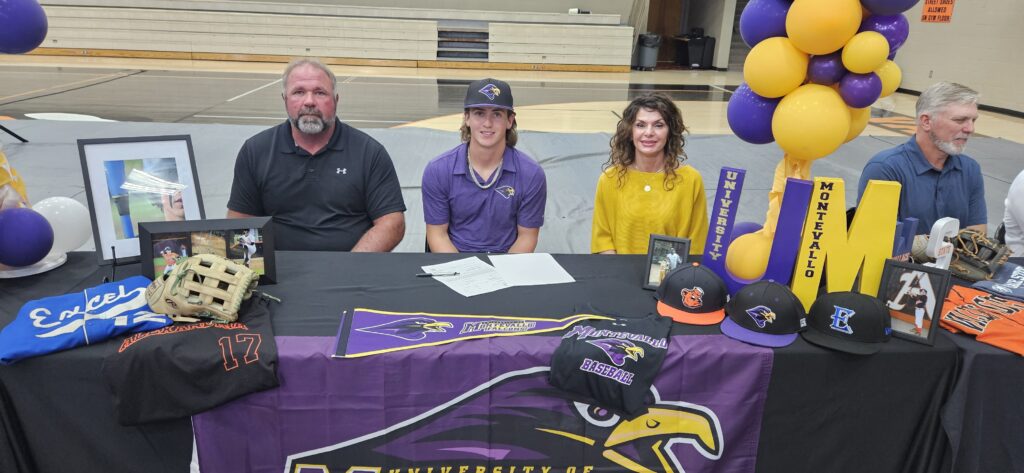 Alexandria baseball player Ian Cartwright signed Wednesday to play for Montevallo. (Photo by Joe Medley)