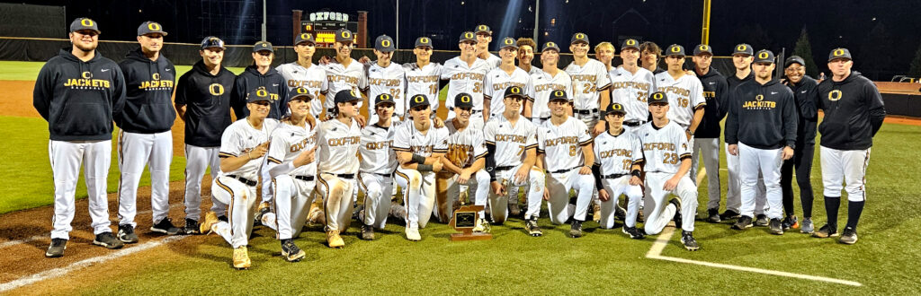 Oxford, the 2024 Calhoun County baseball champion. (Photo by Joe Medley)