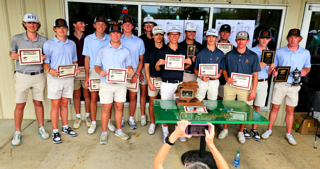 The boys’ 2024 All-Calhoun County golf team. (Photo by Joe Medley)