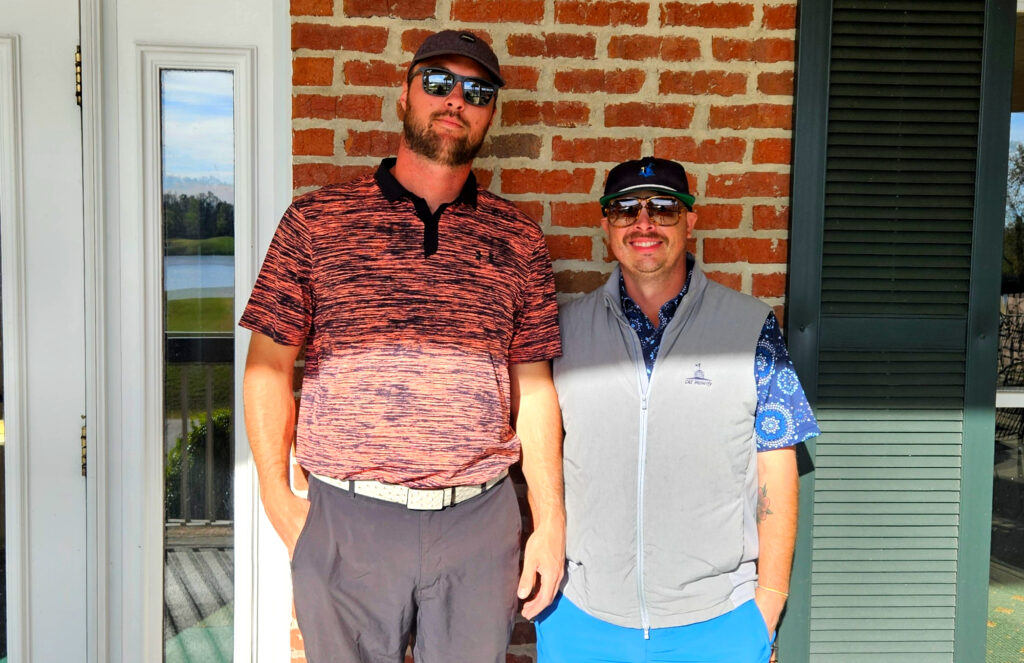 First-round co-leaders (from left) Tanner Wells-Chandler Wilborn. (Photo by Joe Medley)